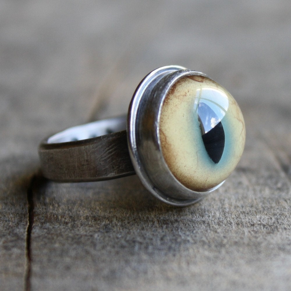 bobcat eyeball ring