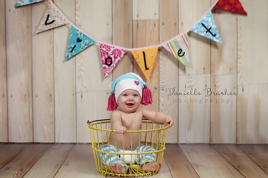 Custom Flag Banner, Personalized Bunting Flag Decoration. 8 Flags, 8 Foot Long Garland.  Up to 6 letters, with an option for more.