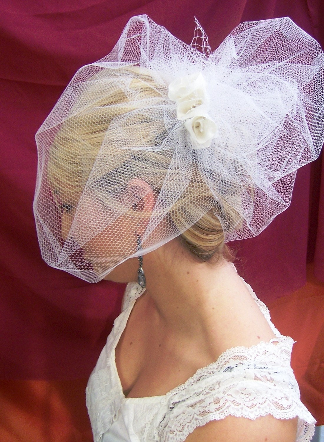 Tripple Layer Netted Millinery Birdcage Veil