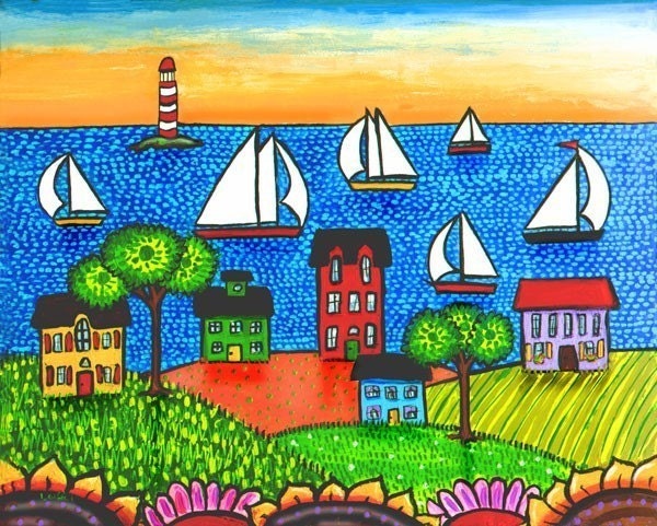 Nova Scotia Summer Sailing - print