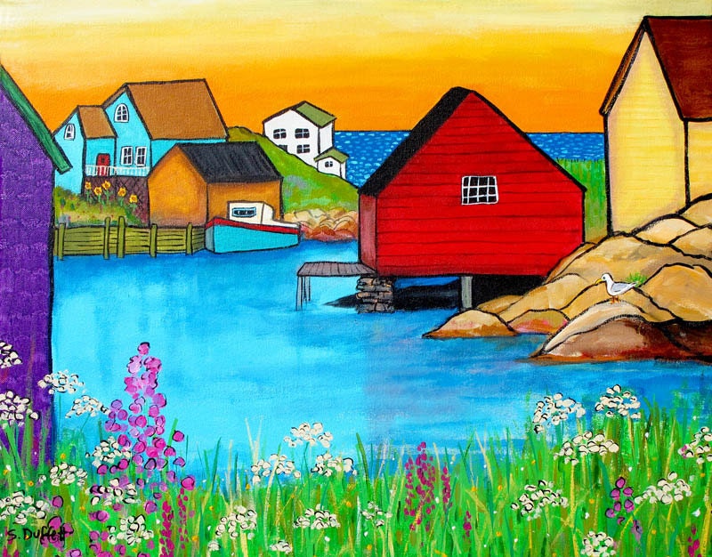 Peggy's Cove,  Nova Scotia, Summer Solstice, Print, Shelagh Duffett