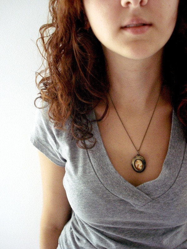 Vintage Style Photo Locket - Orchid Hearts - Antique Gold Bronze Necklace - Great for Weddings, Bridesmaids, Mothers Day, Etc.