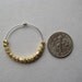 Vermeil Hoop Earrings, Gold Nugget Hoop Earrings, Sterling Silver Hoops, Geometric Faceted, Minimal Jewelry, Modern Jewelry