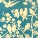 Personalized Vintage Blue Bird Bookplates