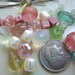 PINK and GREEN Earrring Kit Bead Mix MC107-2