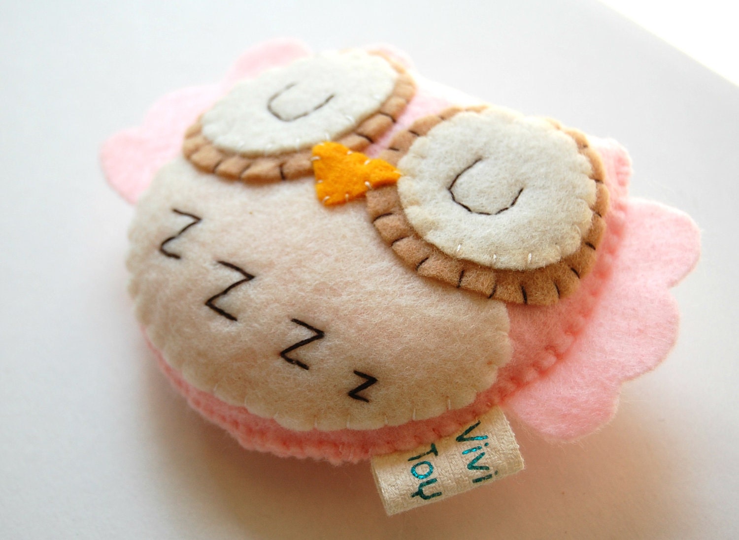 Shhhh... She is sleeping... Eco Friendly Plush Owl Stuffed Toy
