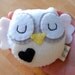 Black and White Eco Friendly Plush Owl Toy