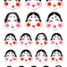 Japanese Stickers Okame Girls Fukuwarai S38