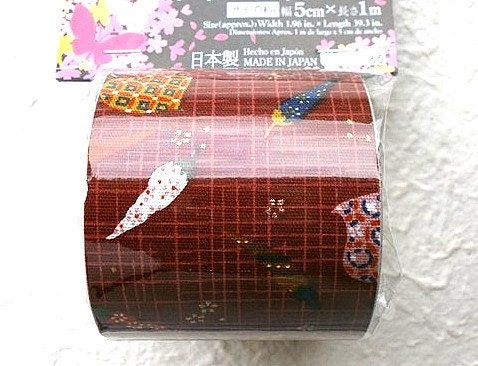 Japanese Fabric Tape Vegetables Red