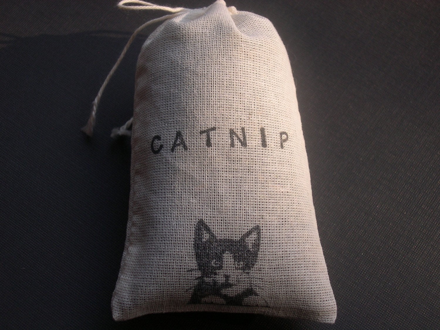 Organic Catnip (Cat Nip) Loose in a Hand Stamped Bag Cat Feline