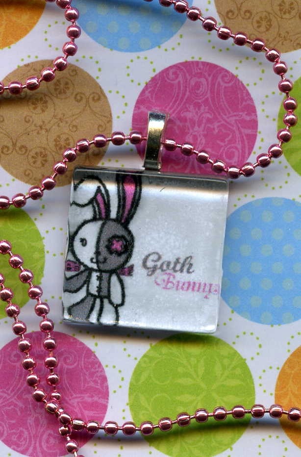 Goth Bunny Pendant