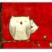 Shy Owl - 8 x 10 Childrens Art Print