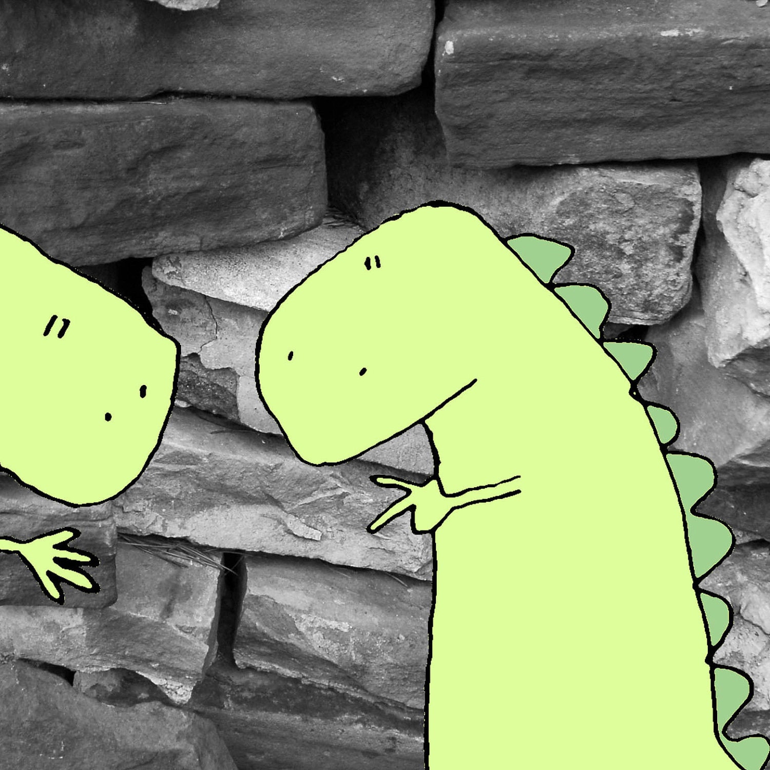 Dinosaur Decision - 8 x 10 Childrens Art Print