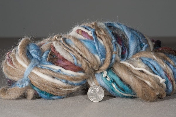 Rock You Like a Hurricane single ply art yarn mohair wool silk fabric trims   94 yards