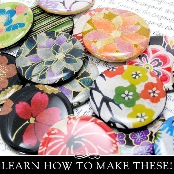 Resin Pendant Kit. Create 8 RESIN Pendants with Gorgeous Chiyogami Papers. Scrabble, Wood, and Bezel Pendants Included.