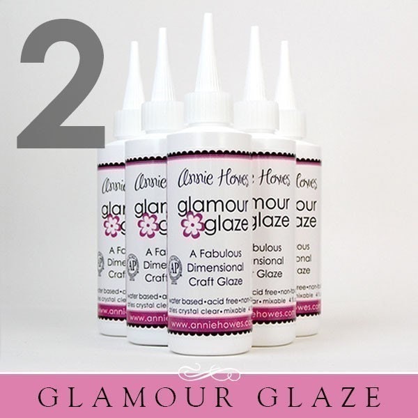 Two Pack of  Glamour Glaze. The Best Glaze for Scrabble Pendants and Glass Pendants.