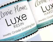 LUXE Doming Resin. Jewelry Grade. Non-toxic Clear Epoxy Resin Doming Resin Kit with Measuring Cups, Stir Sticks, and Applicator Tips.