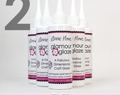 The BEST GLAZE for Scrabble and Glass Pendants and bottle caps. 2 bottles of Glamour Glaze. Compare to Diamond Glaze, 3D Crystal Lacquer.