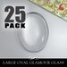 25 Large clear glass cabochons. Clear Glass Shapes for Pendants and More. 30mm x 40mm Glamour FX Glass is an Annie Howes Exclusive. 25 Pack