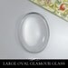25 Large clear glass cabochons. Clear Glass Shapes for Pendants and More. 30mm x 40mm Glamour FX Glass is an Annie Howes Exclusive. 25 Pack