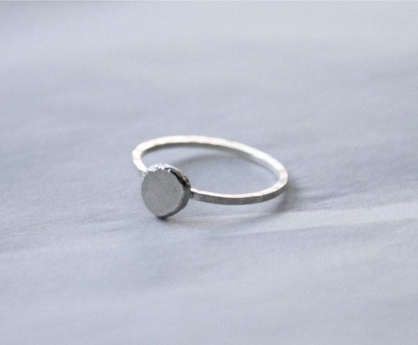 Fine Silver Pebble Ring