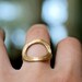 Brass infinity ring with sterling silver band