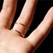 Hammered Spiral ring in Gold