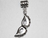Silver Mask Lrg Hole Bead Fits All European Styles of Add a Bead Charm Bracelet Jewelry Pnd-G081