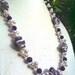 Amethyst and Lampwork Shells Necklace