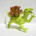 Raptor Dinosaur Planter Gift Ready to Plant Teacher Gift Dorm Decor