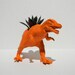 Dinosaur Planter Bright Orange for Succulent Plants Allosaurus