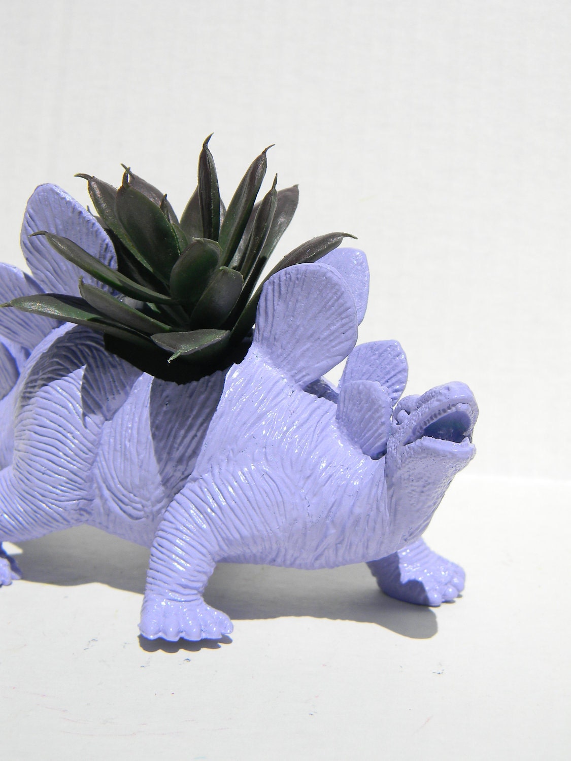 Dinosaur Planter Light Purple for Succulent Plants and Small Cacti