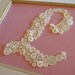 Baby Nursery Button Monogram -- Custom for 8"x10" Frame -- by Letter Perfect Designs (frame not included)