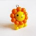 Polymer Clay Cute Yellow Lion Charm