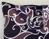 Tote Black Brown Swirl - Shoulder Bag
