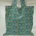 Tote Turquoise White - Shoulder Bag