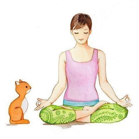 Yoga art print