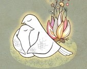 Romantic print, You warm my heart - 6x8