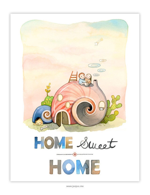 Home wall art, Home Sweet Home Print - Unique wedding gift - Gift for new home - Home sweet home wall art - Home sweet home art 8x10