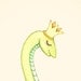 Nursery Print, snake in the basket 8x10 watercolor art print, baby room decor