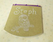 Personalized Note Pad - Your Name Handlettered - Japanese Stab Bound