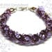 Purple and Lavender Twisty Swarovski Crystal Bracelet by CandyBead