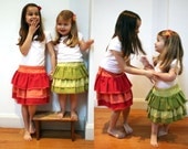 Ruffle-icious Skirt INSTANT DOWNLOAD PDF Sewing Pattern for Girls Sizes 1-2, 3-4, 5-6 and 7-8