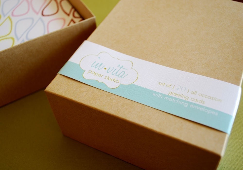 Create your own, box set of 20 cards