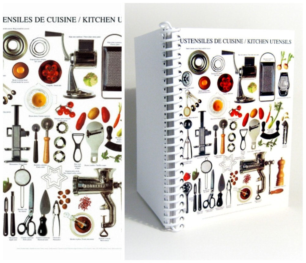 Kitchen Utensils: Notebook Spiral Bound (4 x 6)