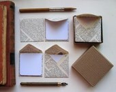 Vintage Encyclopedia with White Paper Mini Stationery Set