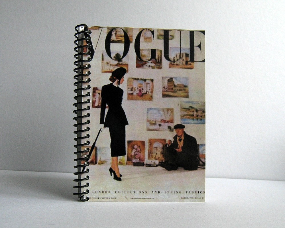 Fashion and Art in London - Notebook Spiral Bound - 4 x 6