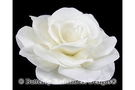 Ivory Gwyneth Gardenia Bridal Hair Flower Clip