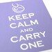 Keep Calm and Carry On parody postcards -- Babywearing special