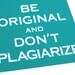 Set of copycat pirate postcards -- Be Original and Don't Plagiarize